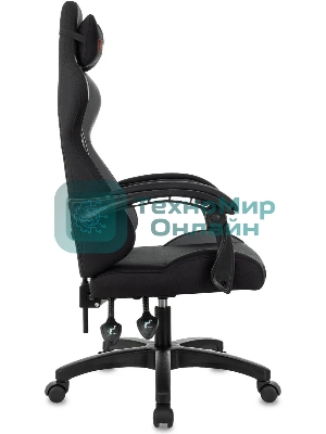 Кресло Zombie Void черный/серый, экокожа, 120 кг, механизм качания