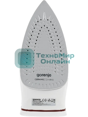 Утюг Gorenje SIH2200RBC красный/белый, 2200 Вт, 30 г/мин, 90 г/мин, 280 мл
