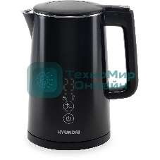 Чайник электрический Hyundai HYK-S5509 1.5 л, 2200 Вт, черный