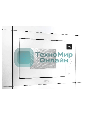 Встраиваемая микроволновая печь Korting KMI 825 TGW белый, 25 л, 900 Вт, переключатели - сенсор