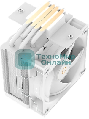 Кулер для процессора Ocypus Gaммa A40 WH ARGB Digital, 100мм ARGB FAN, Top Display Panel, 4 HEAT PIPES, 4-PIN PWM, 600-2400 RPM, 29.5DBA, HYDRO BEARING, LGA115X/1200/1700/18XX, AM4/AM5