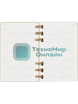 Еженедельник Moleskine ACADEMIC SPIRAL DHSPK5212AMWH3 Large 150х210 мм 200 стр. кремовые страницы спираль киви