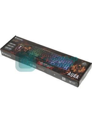 Комплект клавиатура+мышь Defender Aura MKP-117 проводной, USB, 2400 DPI, черный