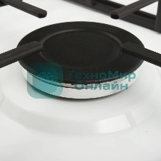 Газовая варочная панель Maunfeld EGHE.32.3EW/G, 2 конфорки, эмалированная сталь, белый