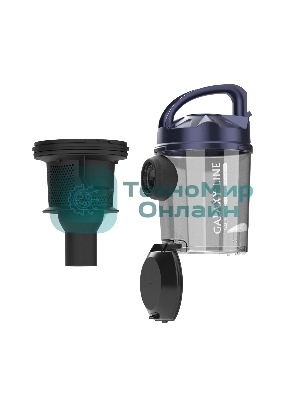 Пылесос Galaxy GL 6226 черный/синий, 320/2400 Вт, уборка сухая, пылесборник контейнер 2 л