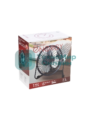 Вентилятор Energy EN-0606M USB чёрный, настольный, 2,5 Вт, 1 скорость, 8 см, металлический
