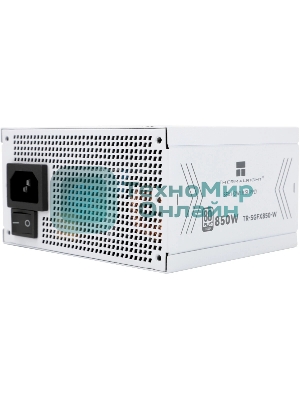 Блок питания Thermalright, 850W 80+ Gold (SFX, 3.1, PCIe 5.1, Full modular, 1x24(20+4)pin, 1xCPU 8(4+4)pin, 2xPCIe*2 8(6+2)pin, 1x12VHPWR PCIe 5.1 12+4pin 600мм, 3xSATA3, 3xMOLEX4pin, Active, 92x92mm, 100x125x64mm, APFC, OPP, OVP, OTP, OCP, SCP, UVP, white)