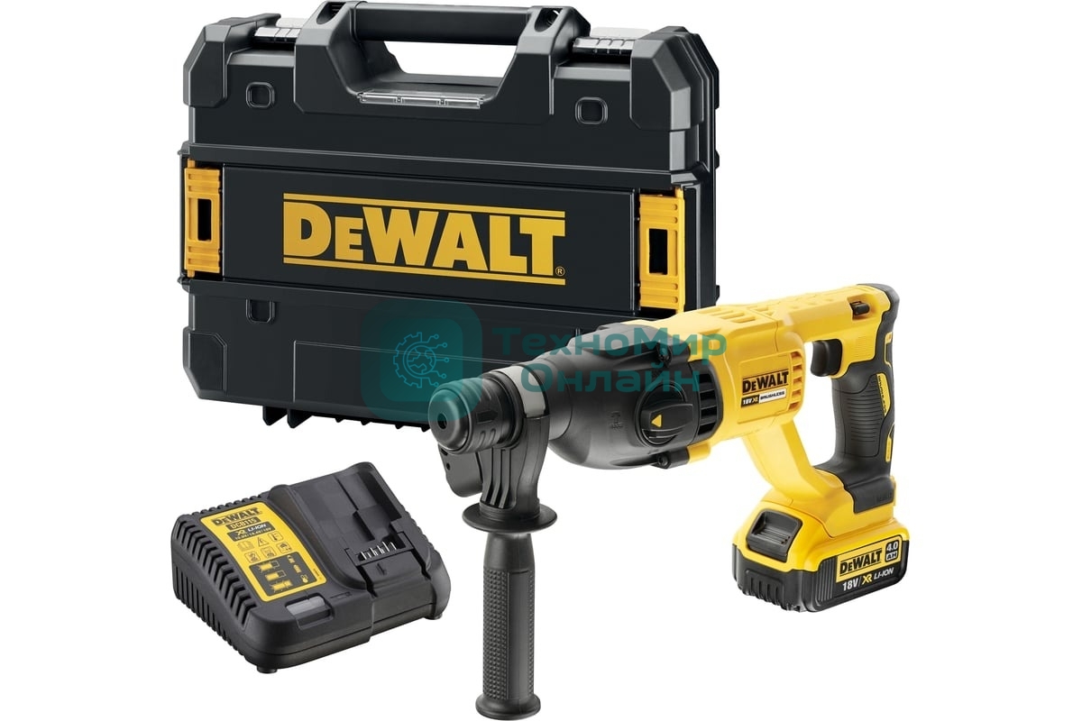 Перфоратор DeWalt DCH133M1-QW патрон:SDS-plus уд.:2.6Дж 18Вт аккум. (кейс в комплекте)