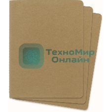 Блокнот Moleskine CAHIER JOURNAL QP423 XLarge 190х250 мм, обложка картон, 120 страниц, нелинованный, бежевый (3 шт)