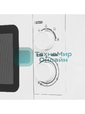 Микроволновая печь Hyundai HYM-M2064 белый, 20 л, 700 Вт, переключатели - поворотный механизм