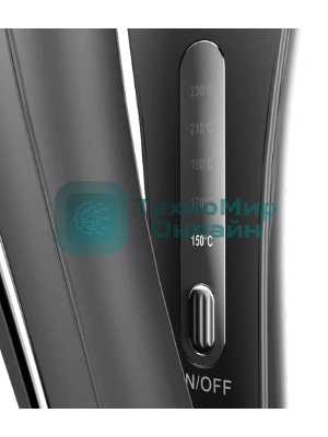 Выпрямитель для волос Haier HHS-618 черный, 30 мм, 220 °C, 5 режимов