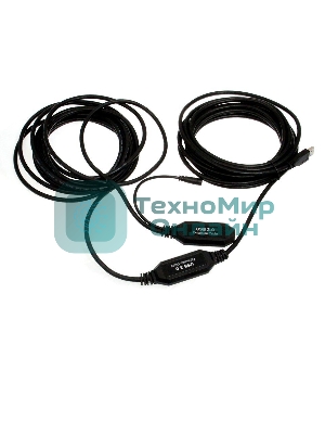 Кабель-адаптер USB3.0-repeater, удлинительный активный Am-->Af 10м VCOM