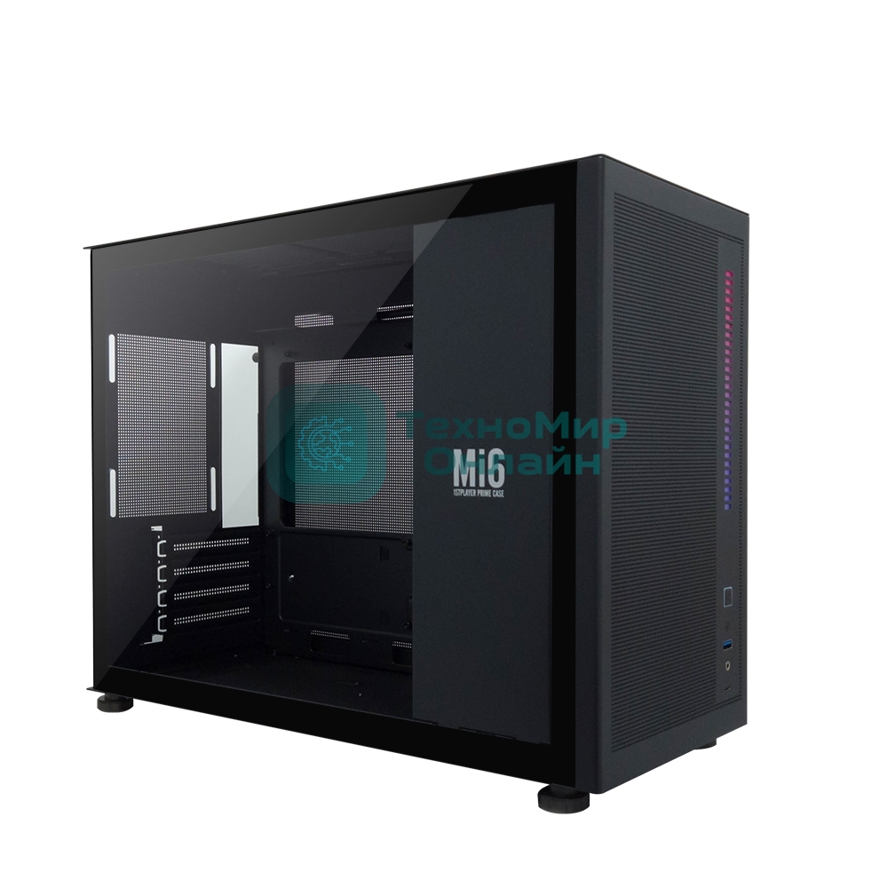 Компьютерный корпус 1STPLAYER MIKU Mi6, Mini-Tower, чёрный