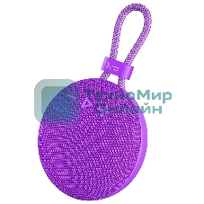 Портативная колонка круглая HOCO BS60 фиолетовый