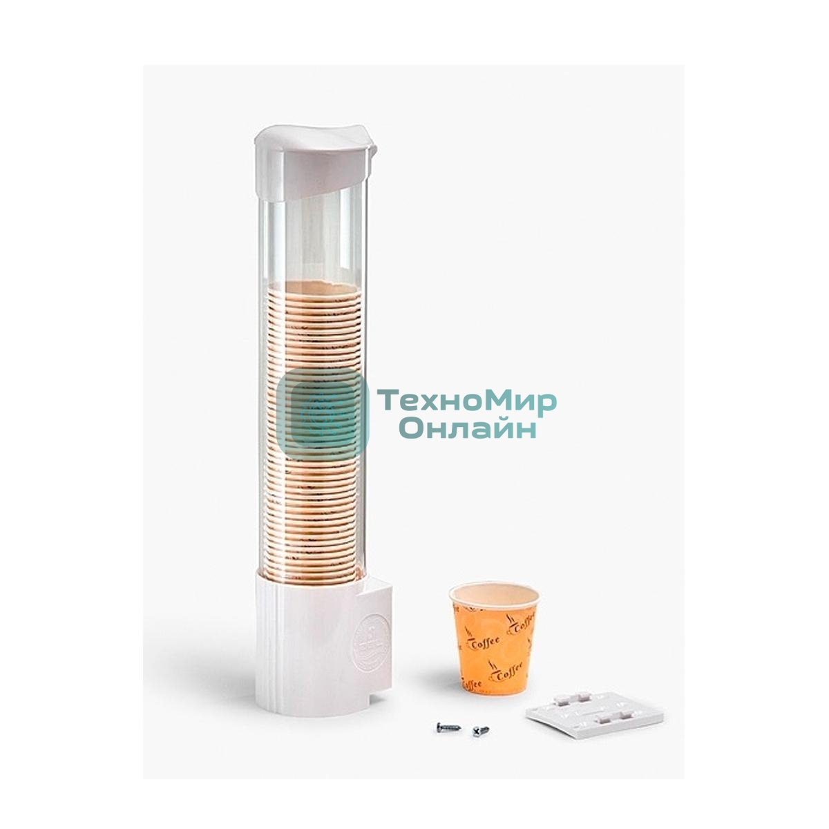 Стаканодержатель для кулера/пурифайера AEL 70039 на шурупах белый