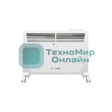 Конвектор электрический Ballu Enzo BEC/EZER-1500 белый, 1500 Вт, 20 м2, термостат, дисплей