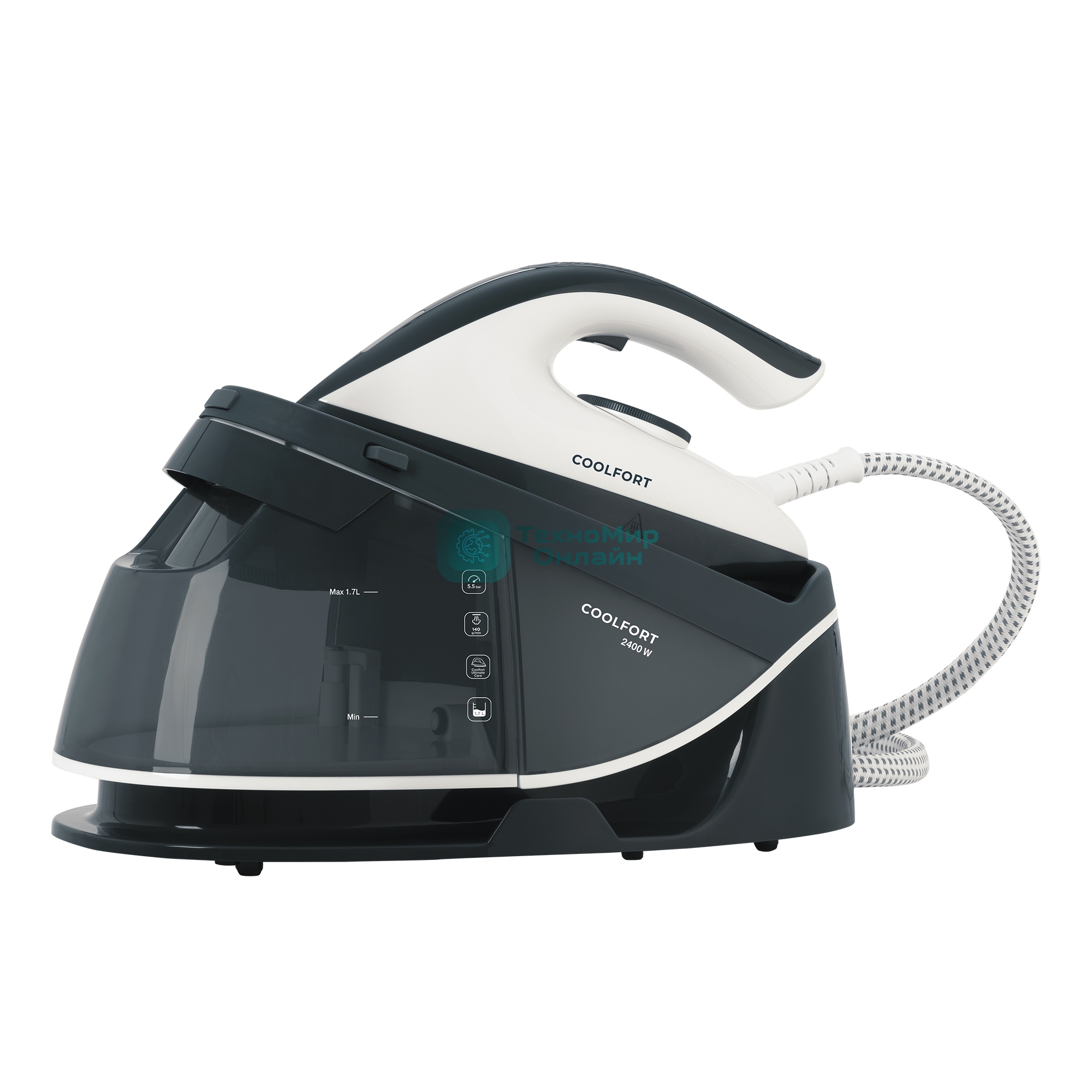 Парогенератор Coolfort CF-3420 2400Вт белый/серый