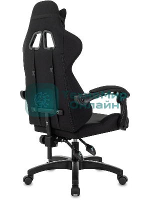 Кресло Zombie Void черный/серый, экокожа, 120 кг, механизм качания