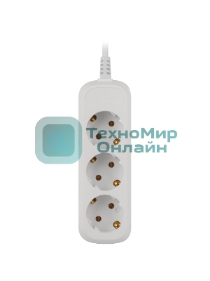 Удлинитель электрический ЭРА UDL-10-350-E Greenline 3 розетки с заземлением 5м ПВС 3x0.75мм2