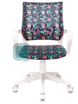Кресло Бюрократ BuroKIDS 1 W мультиколор, ткань, 120 кг