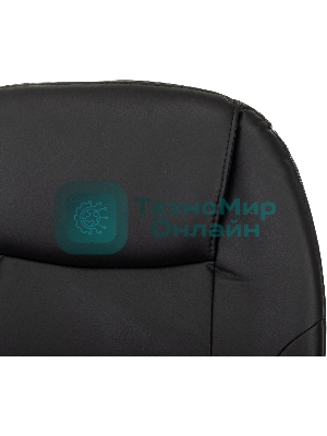 Кресло Бюрократ CH-868N-BF черный, экокожа, подставка для ног