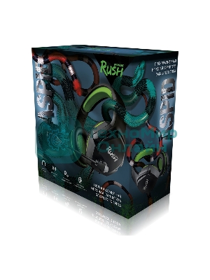 Гарнитура SmartBuy Rush Aspid чёрный-зеленый, проводная, 3.5 мм