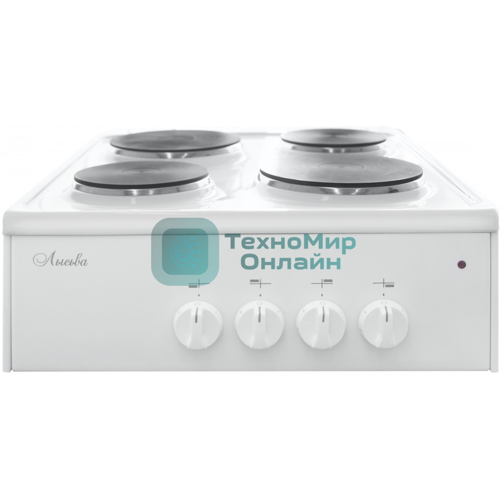 Плита настольная электрическая Лысьва ПЭН 40М белый ДА эмалированный металл (настольная)