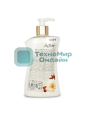 Жидкое мыло жемчужное Active 450 мл. С дозатором. Орхидея и корица (511801639)