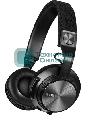 Беспроводные/проводные наушники Sven AP-B630MV черный, полноразмерные, Bluetooth + Jack 3.5 мм, складная конструкция, до 15 ч