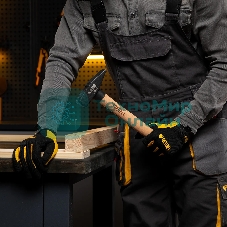 Молоток слесарный Denzel 800 г, кованый квадратный боек, буковая рукоятка