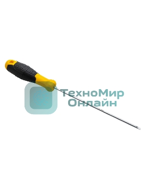 Отвертка шлицевая Deli DL6331501 3х150мм CR-V, Двухкомпонентная ручка. Хромированная