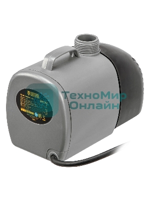 Насос фонтанный Denzel FNP110-34, 112 Вт, подъем 3,4 м, 3400 л/ч, колокольчик/каскад/гейзер