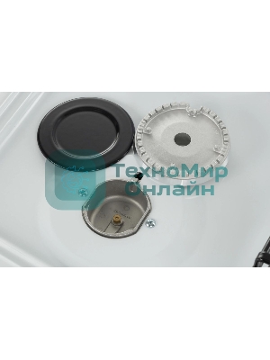 Плита газовая Hansa FCGW61000 белый, конфорок 4 шт, духовка 58 л, 60 см x 85 см x 60 см