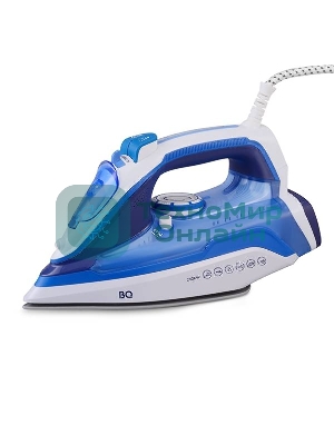 Утюг BQ SI1002 белый/синий, 2600 Вт, 30 г/мин, 140 г/мин, 320 мл