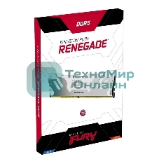 Оперативная память Kingston Fury Beast, DDR5, 16Gb (1x16Gb), 7200MHz, CL38, DIMM, с радиатором, белый