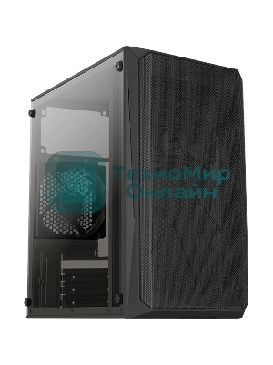 Компьютерный корпус Aerocool/Formula CS-107 черный без БП mATX 1x120мм 1xUSB 2.0 1xUSB 3.0 audio