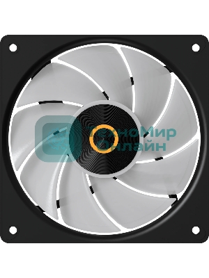 Вентилятор для корпуса Ocypus Gaммa F12 Elite BK ARGB 3 IN 1, 120x120x25мм, 4-PIN PWM, 600-1800 RPM, 26 DBA MAX, HYDRO BEARING