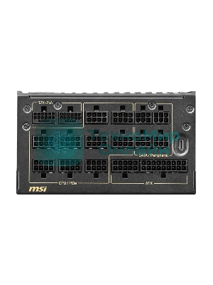Блок питания ПК MSI MEG Ai1600T PCIE5, 1600W, 80 PLUS Titanium, полностью модульный, ATX 3.1, PCIE5.1, RTL
