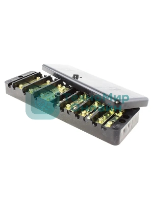 Коробка клеммная испытательная переходная ККИ2-2 (латунь, прозрачная крышка) EKF