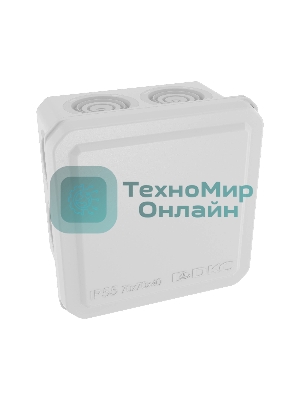 Коробка ответвительная DKC с 8+2 кабельными вводами д.20/20мм, IP55,70х70х40мм