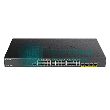 Коммутатор D-Link DGS-1250-28XMP, 24×1 Гбит/с + 4×10 Гбит/с SFP+, управляемый