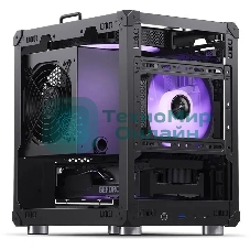 Компьютерный корпус JONSBO Computer Case C6Handle black hang-in version черный, Mini-Tower, материнская плата mATX, без БП, прозрачная боковая панель
