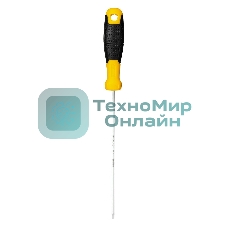 Отвертка шлицевая Deli DL6331501 3х150мм CR-V, Двухкомпонентная ручка. Хромированная