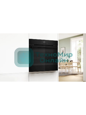 Электрический духовой шкаф Bosch HJG852YB0T Serie 6, 60 см, 66 л, черный,сенсорное управление, 8 режимов+AutoPilot 30(30 автоматических программ), LCD-дисплей, галогенное освещение, самоочистка EcoClean,Soft Open and Soft Close door,телескопические направляющие на 2 уровнях