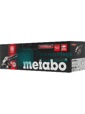 Шлифмашина угловая Metabo WEV 15-125 Quick 600468000 1550вт, 125 мм, 3.5Нм, 11000 об/мин, вес 2.5 кг