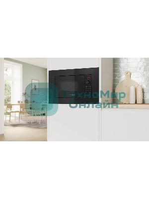 Микроволновая печь Bosch BFL623MB4 черный (встраиваемая)