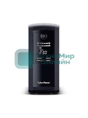Источник бесперебойного питания UPS CyberPower VP700EILCD Line-Interactive 700VA/390W USB/RS-232/RJ11/45 (6 IEC С13)