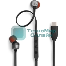 Проводные наушники JBL Tune 310C черный, внутриканальные, USB Type-C