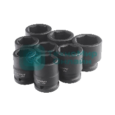 Набор ударных торцовых головок PATRIOT ISP 34, кейс, Cr-Mo, 8 пред.