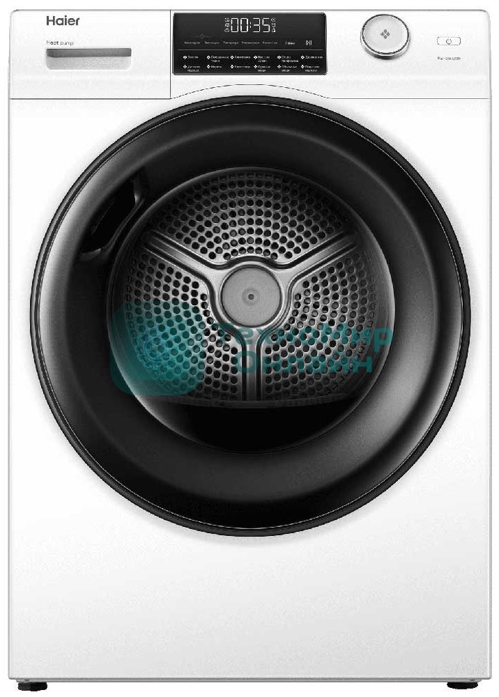 Сушильная машина Haier HD90-A2959 белый, 9 кг, сушка - тепловой насос, программ - 12, 59.5 x 84.5 x 66.5 см